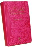 Bíblia Círculo de oração com harpa capa Pink