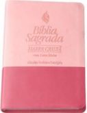 BÍBLIA MÉDIA HARPA LETRA MAIOR REFERÊNCIAS ROSA / PINK