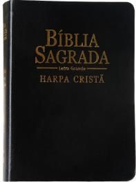 BÍBLIA MÉDIA C/ HARPA LETRA GRANDE PRETA