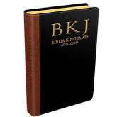 Bíblia King James Atualizada Marrom Cowhide/Preta