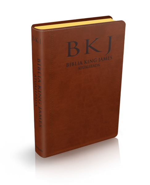 Bíblia King James Atualizada Couro Cowhide/Marrom